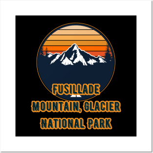 Fusillade Mountain, Glacier National Park Posters and Art